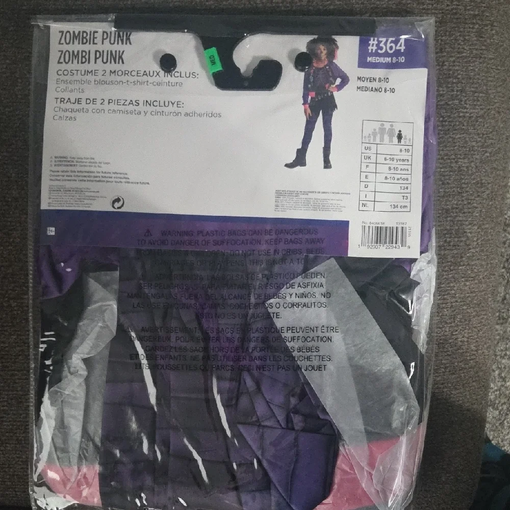 Punk Zombie Costume for Kids